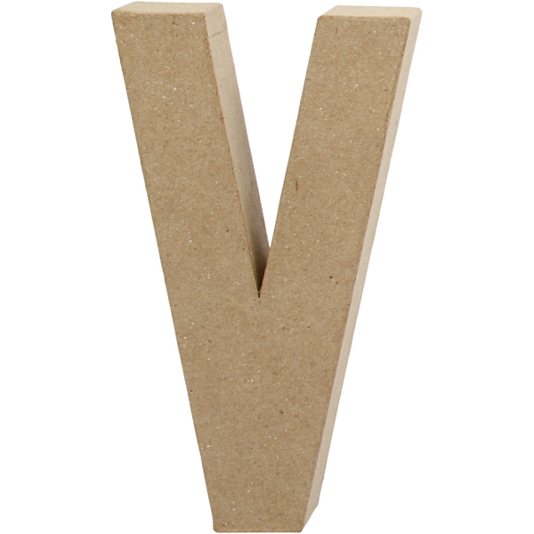 Buchstaben, V, H 20,5 cm, B 11,5 cm, Dicke 2,5 cm, 1 Stk – Bild 2