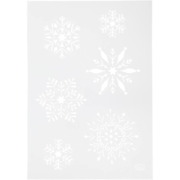 Schablone, Schneeflocken, A4, 210x297 mm, 1 Stk