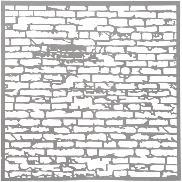 Schablone, Backsteinmauer, Größe 30,5x30,5 cm, Dicke 0,31 mm, 1 Bl. – Bild 3
