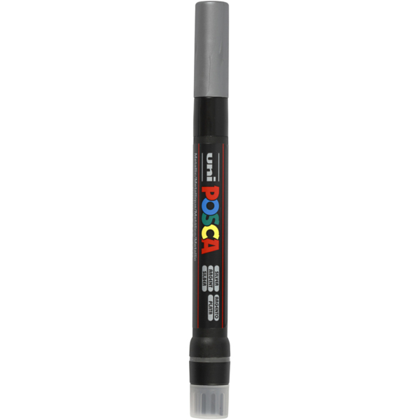 Posca Marker , Nr. PCF350, Strichstärke 1-10 mm, Silber, 1 Stk