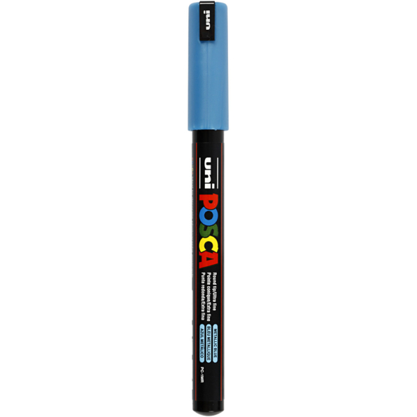 Posca Marker , Nr. PC-1MR, Strichstärke 0,7 mm, Metallic-Blau, 1 Stk