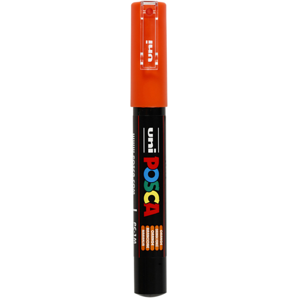 Posca Marker , Nr. PC-1M, Strichstärke 0,7 mm, Orange, 1 Stk