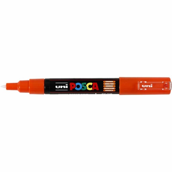 Posca Marker , Nr. PC-1M, Strichstärke 0,7 mm, Orange, 1 Stk – Bild 3