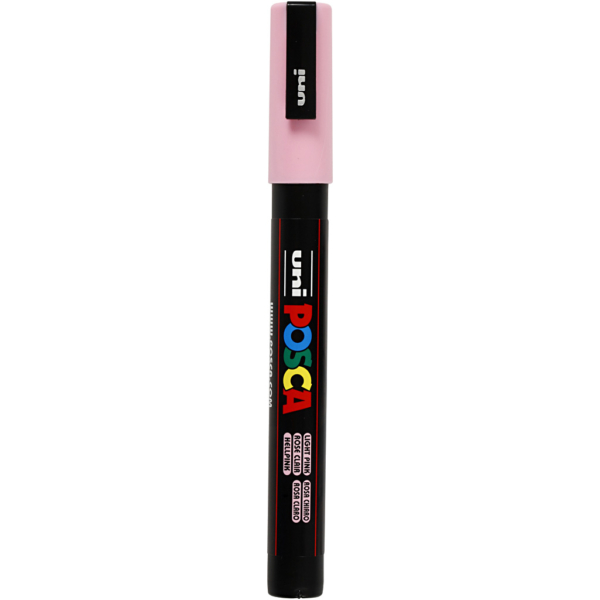 Posca Marker , Nr. PC-3M, Strichstärke 0,9-1,3 mm, Hellpink, 1 Stk