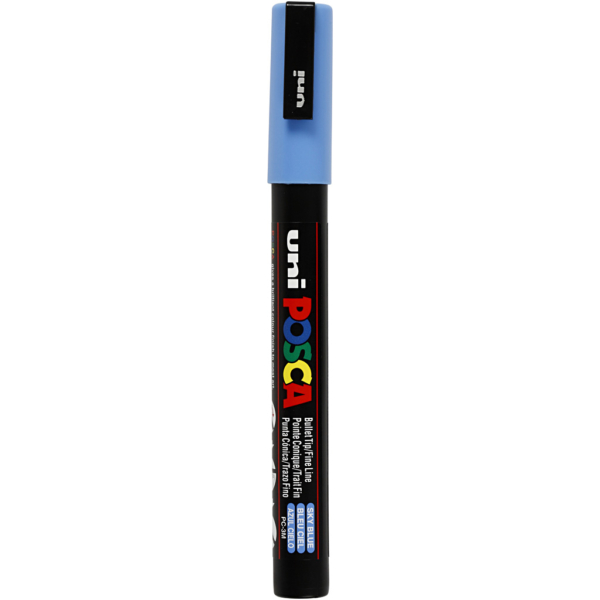 Posca Marker , Nr. PC-3M, Strichstärke 0,9-1,3 mm, Himmelblau, 1 Stk
