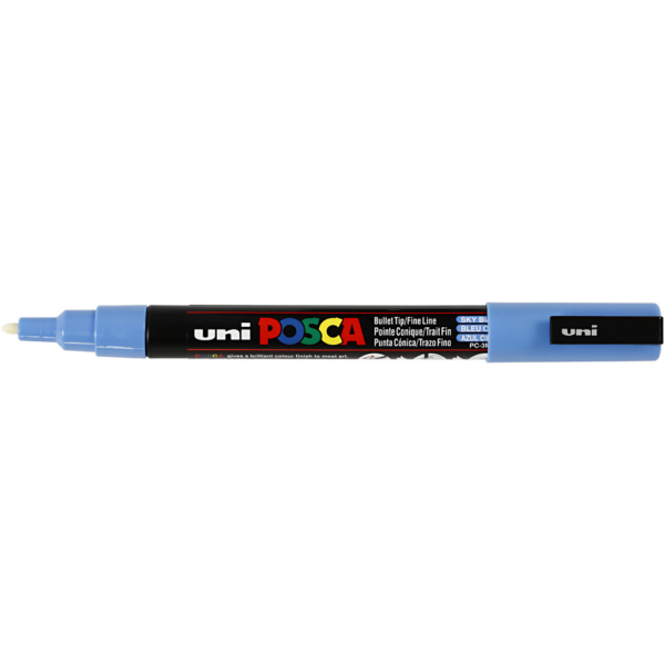 Posca Marker , Nr. PC-3M, Strichstärke 0,9-1,3 mm, Himmelblau, 1 Stk – Bild 3