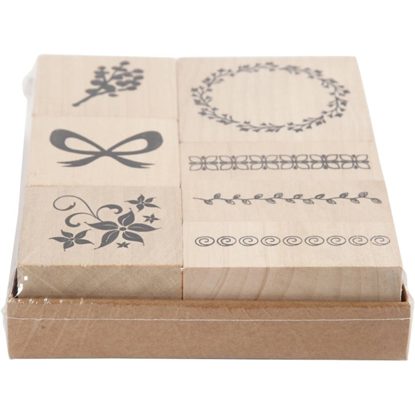 Deko-Stempel, Natur, 7 sort./ 1 Pck – Bild 2
