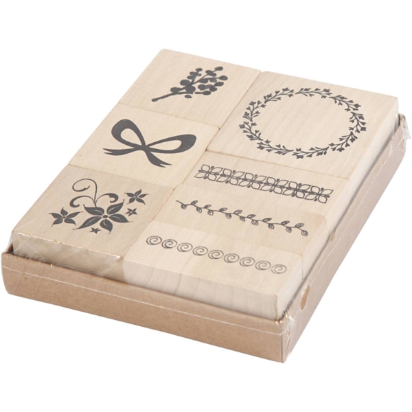 Deko-Stempel, Natur, 7 sort./ 1 Pck – Bild 3