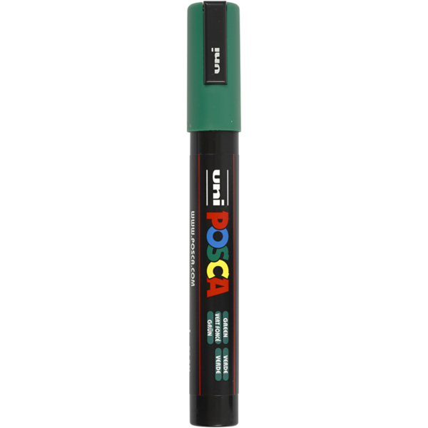 Posca Marker , Nr. PC-5M, Strichstärke 2,5 mm, Grün, 1 Stk