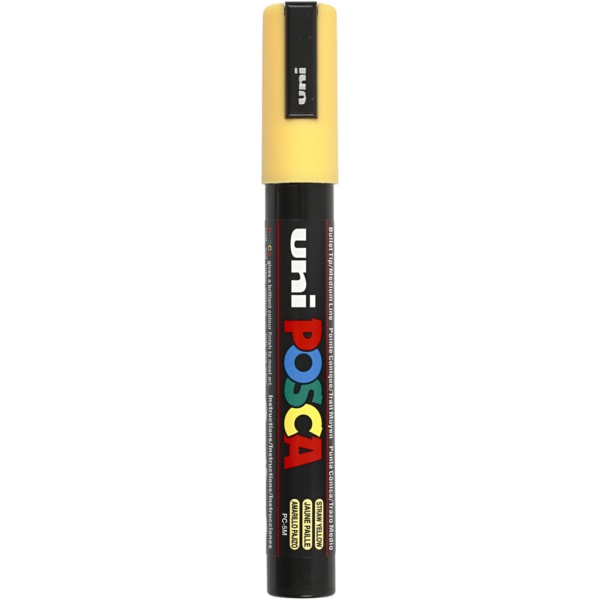 Posca Marker , Nr. PC-5M, Strichstärke 2,5 mm, Strohgelb, 1 Stk