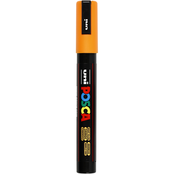 Posca Marker , Nr. PC-5M, Strichstärke 2,5 mm, Orange, 1 Stk