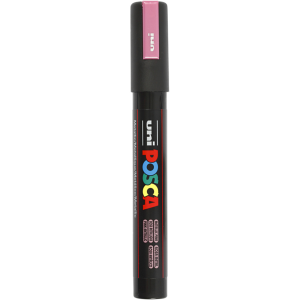 Posca Marker , Nr. PC-5M, Strichstärke 2,5 mm, Rosa metallic, 1 Stk