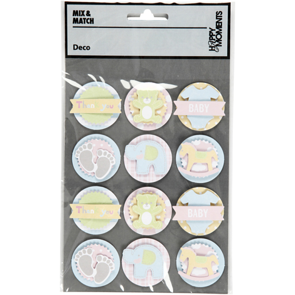 3D-Sticker Baby, Baby, D 35 mm, 1 Bl. – Bild 2