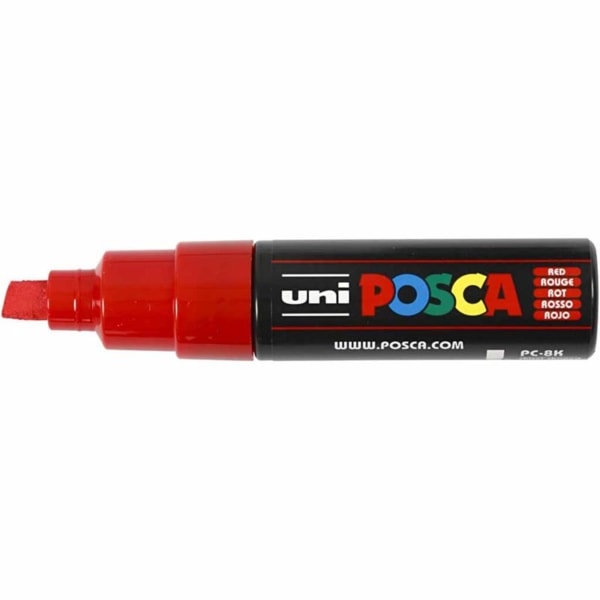Posca Marker , Nr. PC-8K, Strichstärke 8 mm, Rot, 1 Stk – Bild 3