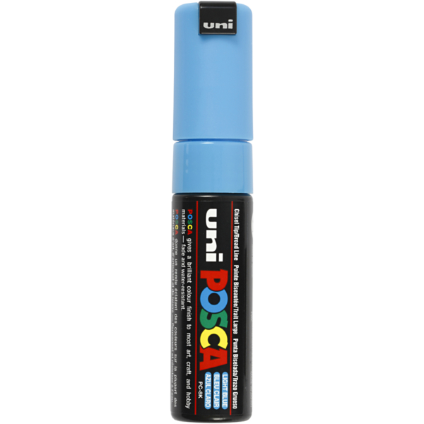 Posca Marker , Nr. PC-8K, Strichstärke 8 mm, Hellblau, 1 Stk