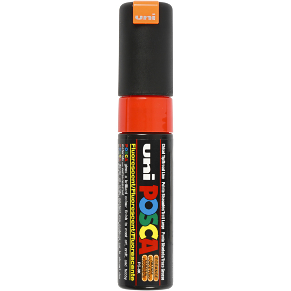 Posca Marker , Nr. PC-8K, Strichstärke 8 mm, Fluo-Orange, 1 Stk