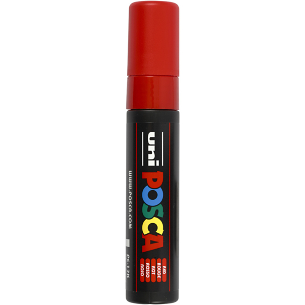 Posca Marker , Nr. PC-17K, Strichstärke 15 mm, Rot, 1 Stk