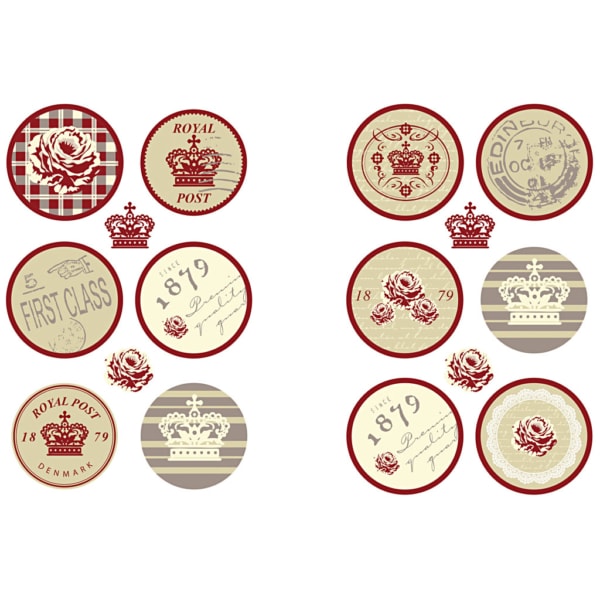 Stickers, 9x14 cm, 4 Bl. sort./ 1 Pck – Bild 2