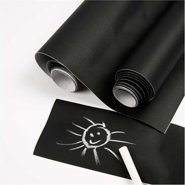 Tafelfolie für Kreidetafel, B 45 cm, Schwarz, 2 m/ 1 Rolle – Bild 4