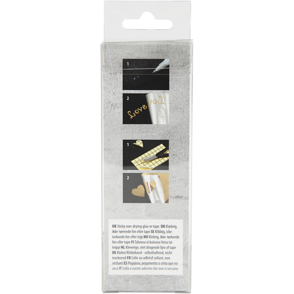 Dekofolie, B 15,5 cm, Dicke 0,02 mm, Gold, 50 cm/ 1 Rolle – Bild 4
