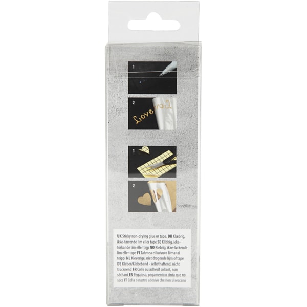 Dekofolie, B 15,5 cm, Dicke 0,02 mm, Rosa gold, 50 cm/ 1 Rolle – Bild 4