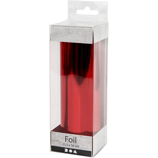 Dekofolie, B 15,5 cm, Dicke 0,02 mm, Rot, 50 cm/ 1 Rolle – Bild 2
