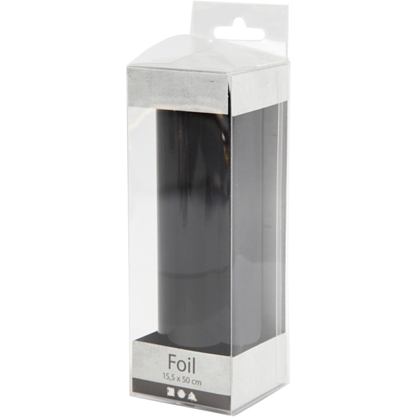 Dekofolie, B 15,5 cm, Dicke 0,02 mm, Schwarz, 50 cm/ 1 Rolle – Bild 2