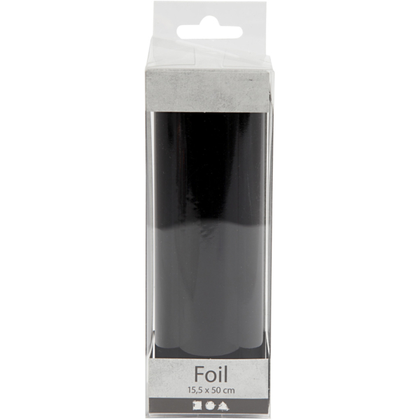 Dekofolie, B 15,5 cm, Dicke 0,02 mm, Schwarz, 50 cm/ 1 Rolle – Bild 4
