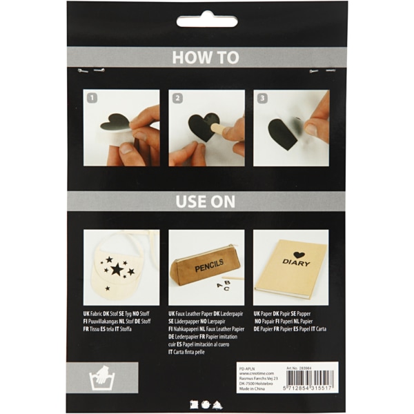 Rub-on Sticker, Herzen, 12,2x15,3 cm, 1 Pck – Bild 4