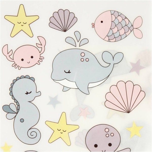 Rub-on Sticker, Meer, 12,2x15,3 cm, 1 Pck – Bild 3