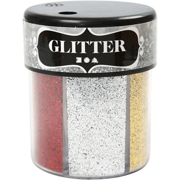 Glitter, Sortierte Farben, 6x13 g/ 1 Dose – Bild 3