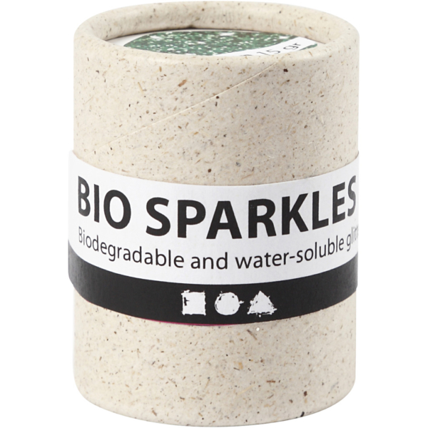 Bio Sparkles, D 0,4 mm, Grün, 10 g/ 1 Dose – Bild 2