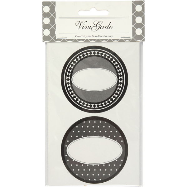 Sticker, D 4 cm, 9x14 cm, 4 Bl. sort./ 1 Pck – Bild 2
