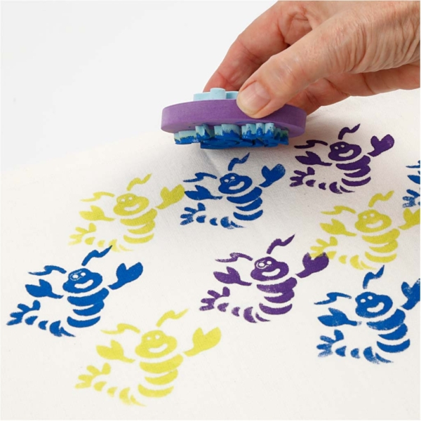 Moosgummi-Stempel, Zoo, D 7,5 cm, Dicke 2,5 cm, 6 Stk/ 1 Pck – Bild 5