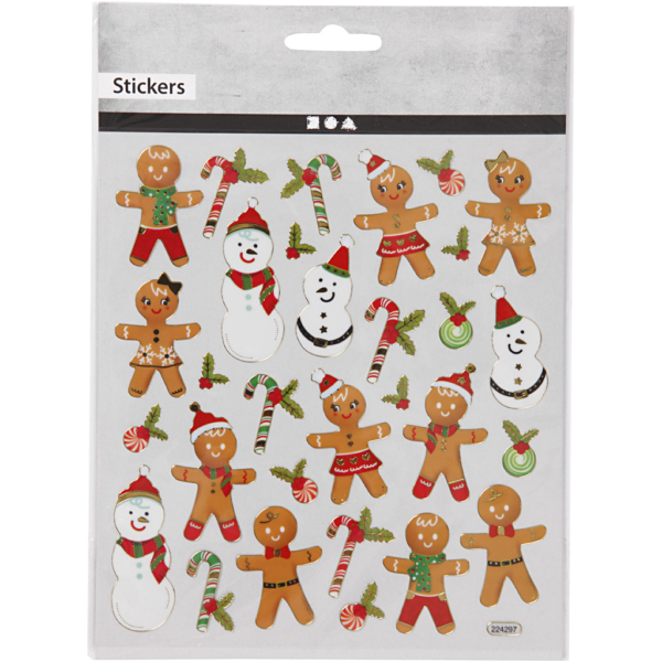 Sticker, Cookie-Figuren, 15x16,5 cm, 1 Bl. – Bild 2