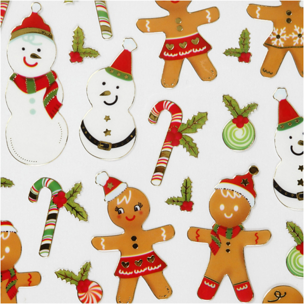 Sticker, Cookie-Figuren, 15x16,5 cm, 1 Bl. – Bild 3