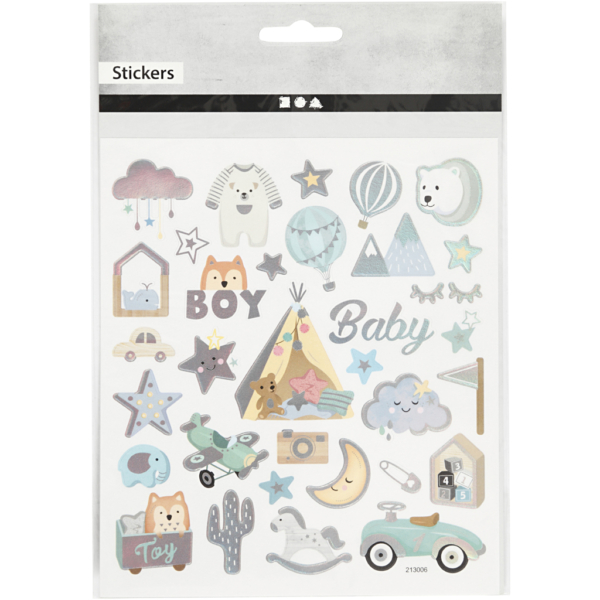 Sticker, Baby Boy, 15x16,5 cm, 1 Bl. – Bild 2