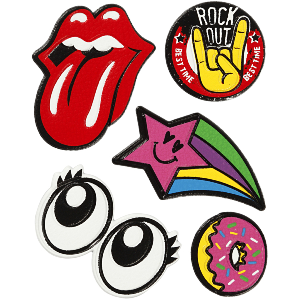 Weiche Aufkleber, "Rock out", 12,2x17,75 cm, 1 Bl. – Bild 3