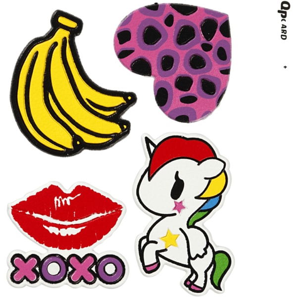 Weiche Aufkleber, "XOXO", 12,2x17,75 cm, 1 Bl.