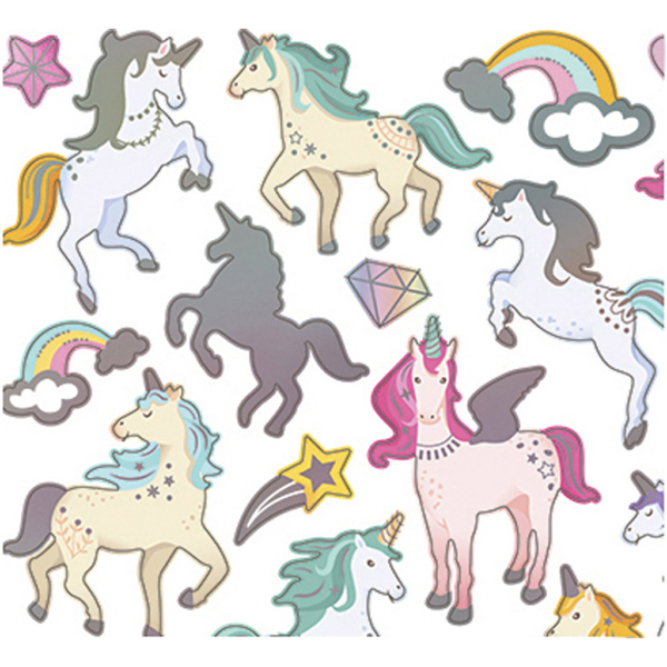 Sticker, Einhörner, 15x16,5 cm, 1 Bl. – Bild 3
