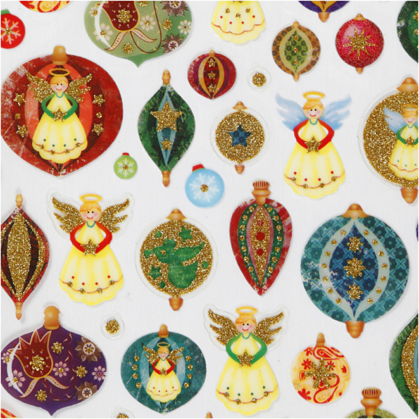 Sticker, Weihnachtsmotive, 15x16,5 cm, 1 Bl. – Bild 3