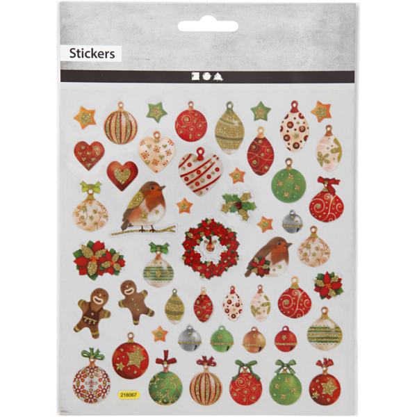 Sticker, Weihnachtsmotive, 15x16,5 cm, 1 Bl. – Bild 2