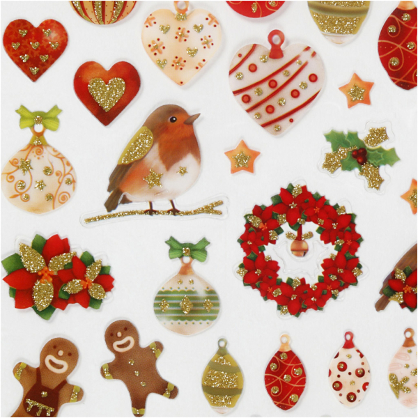 Sticker, Weihnachtsmotive, 15x16,5 cm, 1 Bl. – Bild 3