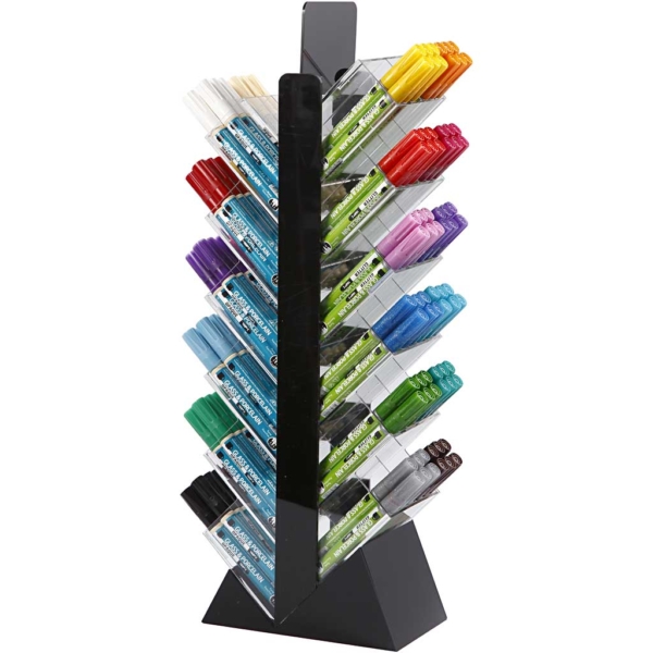 Glas-/Porzellanmalstift, H 52 cm, T 11,5 cm, B 24 cm, Sortierte Farben, 24x6 Stk/ 1 Pck – Bild 2