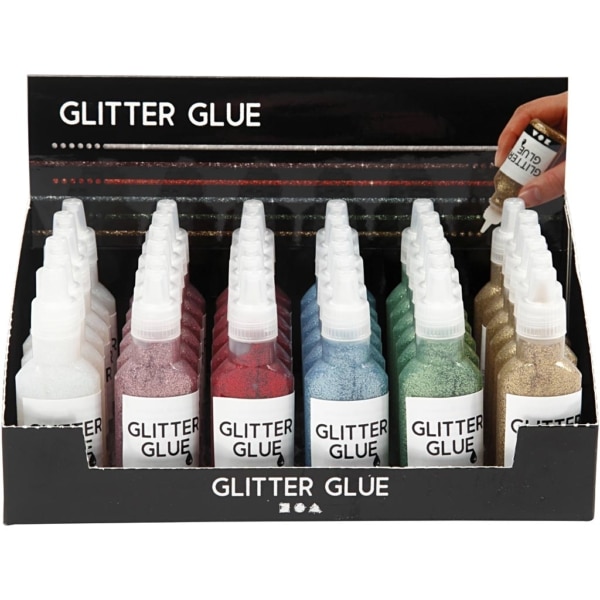 Glitzerkleber, 36x25 ml/ 1 Pck – Bild 2