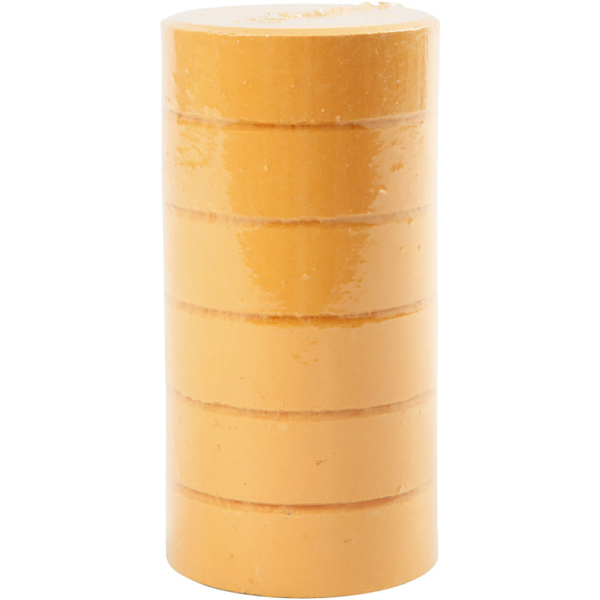 Wasserfarben, H 16 mm, D 44 mm, Hellorange, 6 Stk/ 1 Pck – Bild 2