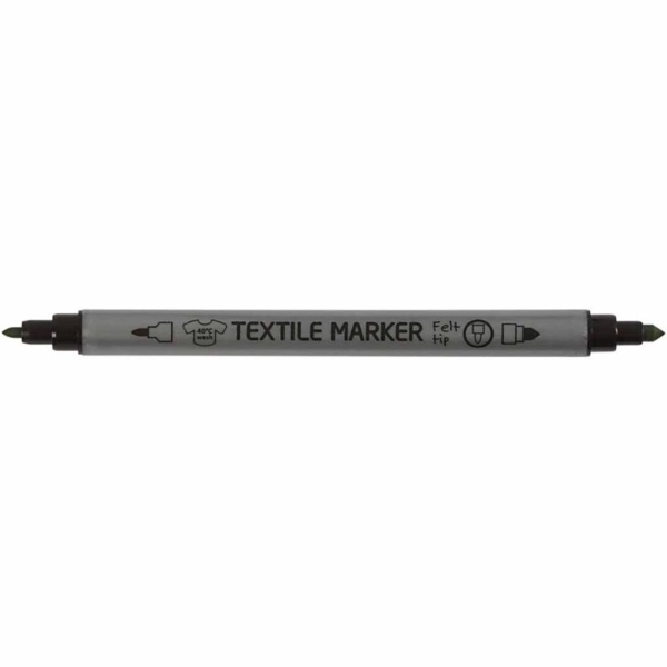 Textil-Marker, Strichstärke 2,3+3,6 mm, Standard-Farben, 20 Stk/ 1 Pck – Bild 5