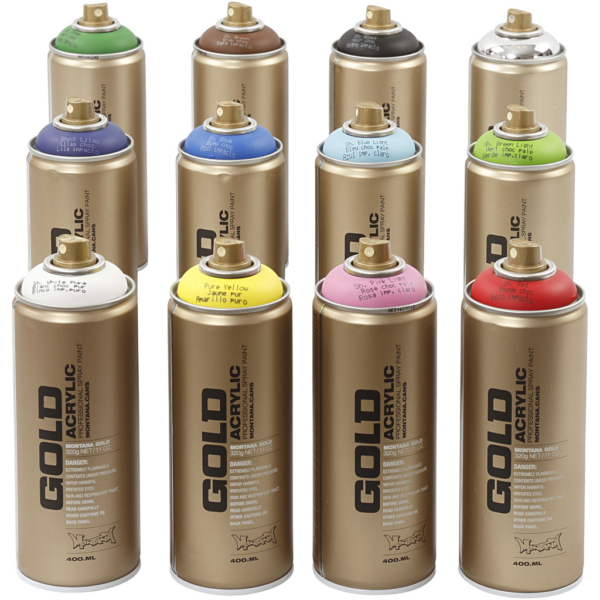 Sprühfarbe, 12x400 ml/ 1 Pck – Bild 2