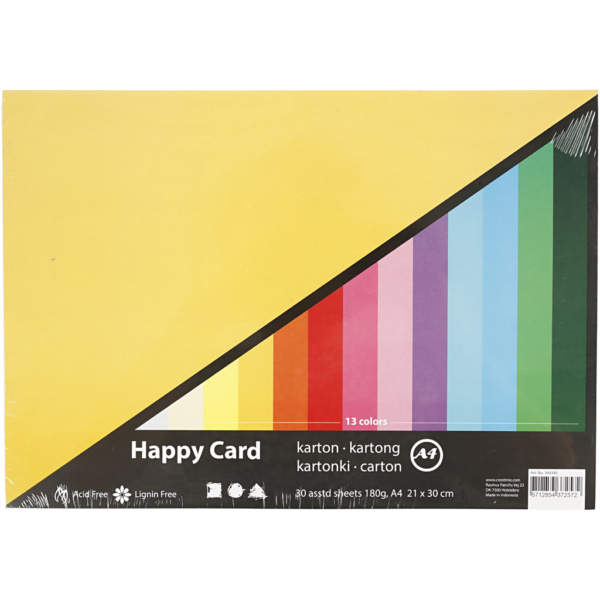 Farbkarton - Sortiment, A4, 210x297 mm, 180 g, Frühlingsfarben, 30 Bl./ 1 Pck – Bild 3