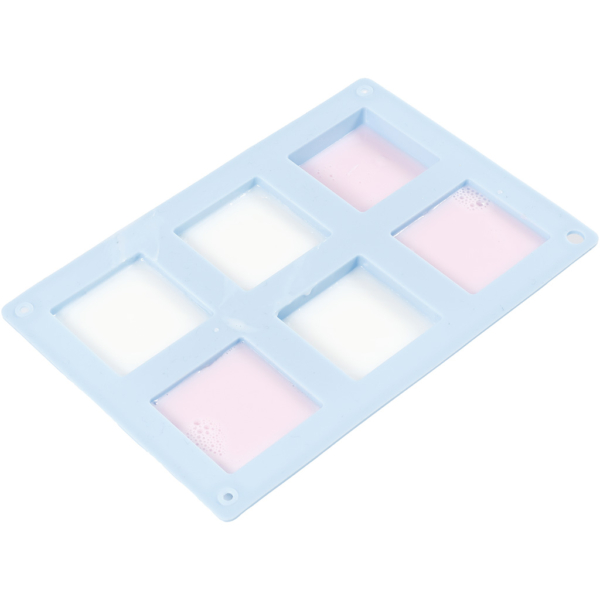 Silikonform, H 2,5 cm, L 21,5 cm, B 14,5 cm, Lochgröße 50x50 mm, 60 ml, 1 Stk – Bild 4